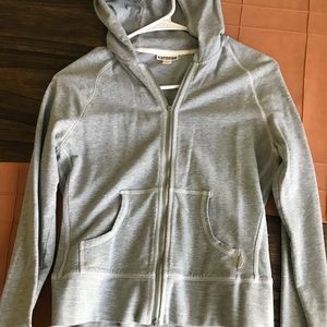 Express gray zip up jacket